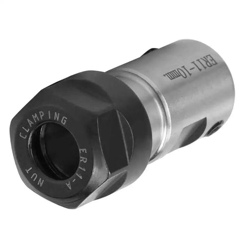 Pro Grade ER11 Collet Block With 10mm Axle Hole For Lathes And Milling Machines, Spiral Thread Quick Clamp, close-up view