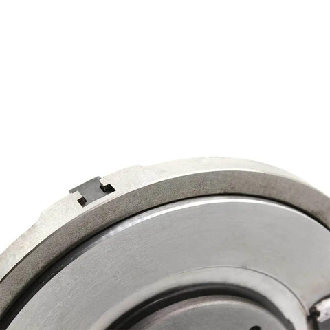 Close-up of 12 Inch Three Jaw Self Centering Welding Positioner Table Chuck With Reversible Jaws And Handle Drive, 300mm Diameter Welding Locator.