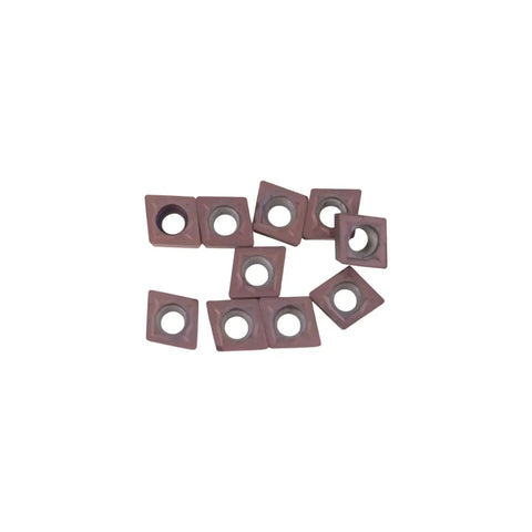 10Pcs CCMT Turning Inserts 21.51 CCMT060204 Carbide Multilayer Coated For Steel And Stainless Steel Machining shown in a group