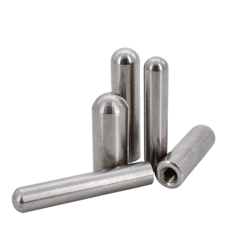 304 Stainless Steel Internal Thread Dowel Pin With Female Thread For Alignment And Connection, 10mm Length, 4mm Diameter