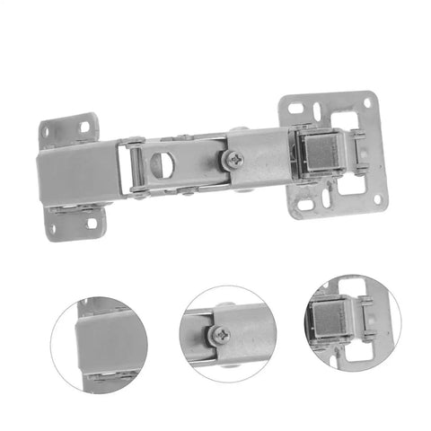 Heavy Duty Concealed Door Hinge Set For Fire Doors And Hidden Cabinets 2 Pack, Cold Rolled Steel, 170 Degree Swing