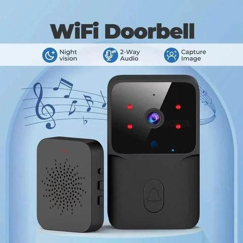 Wireless Doorbell With Camera 150M Range Indoor Receiver Smart Doorbell Cam With Two Way Talk Real Time Alerts Night Vision