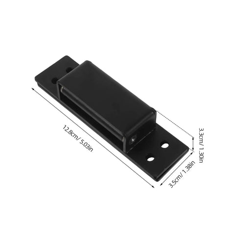 Hidden Heavy Duty Concealed Door Hinges 5 Inch Black Square Adjustable Cabinet And Bookcase Hardware For Interior Secret Doors