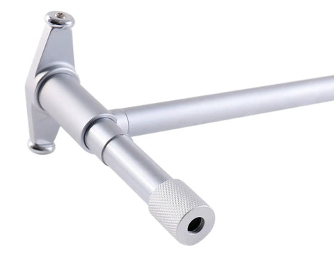 Close-up of Dial Bore Gauge Set 6 To 10 Inches With 0.0005 Inch Graduations And 10 Inch Stem Length Model Ee20-5010 showing the chrome-plated handle.