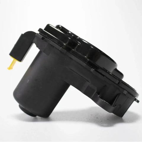 Rear wheel parking actuator, black plastic housing with yellow plug, automotive part
