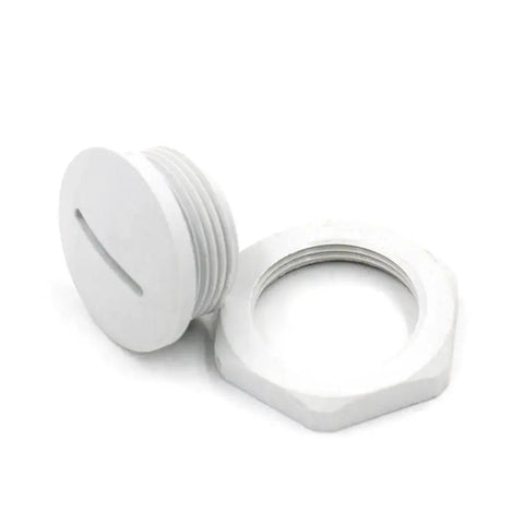 M12 1.5 Threaded Locking Blind Plugs IP68 Waterproof Nylon Hole Plugs for Junction Boxes and Control Panels Gray 10 Pack