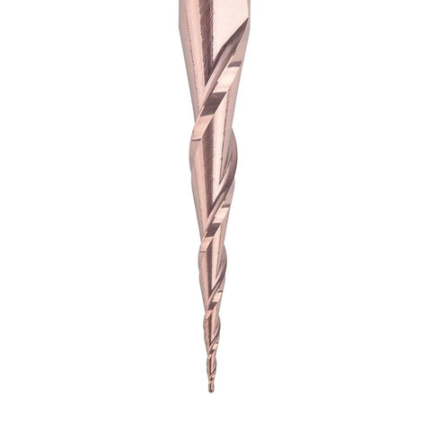 Tapered Ball Nose End Mill Set For CNC Router Four Pack With One Quarter Inch Shank And Radius Two Hundred Fifty Microns Tip