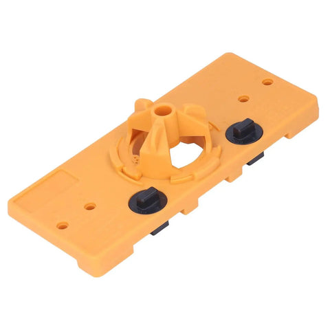 35mm Hinge Hole Jig Drill Set For Woodworking And Door Hinge Installation, Portable ABS Jig In Bright Yellow
