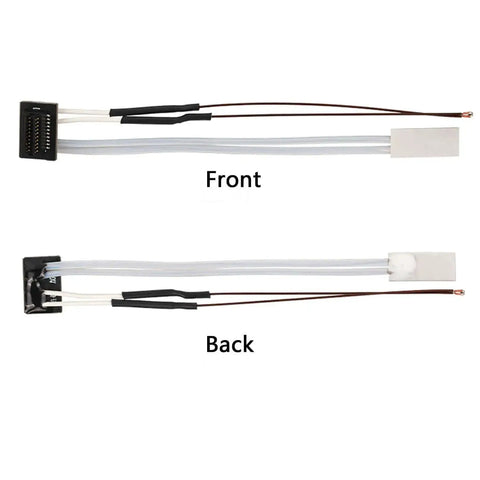 Front and back view of 2 Pack 24V 48W Ceramic Heater With Thermistor For P1P And P1S 3D Printers High Temp 300C