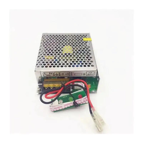 Switching-Mode Power Supply 60W With UPS And Charge Function Converts AC 110/220V To DC 12V/24V, front view showing components