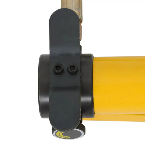 10 Ton Hydraulic Knockout Hole Punch Driver Kit handle and drive bolts close-up