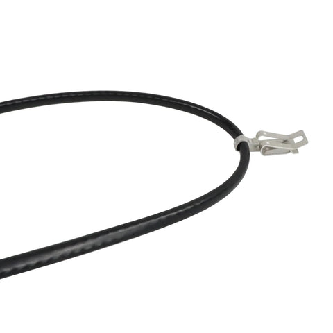 HEATIT roof de-icing heating cable with metal clip hook, black cable