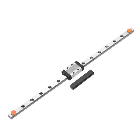 High-precision 300mm Linear Guide Rail with MGN9C Carriage Block and mini MGN12 Guide for DIY 3D printers and CNC machines.