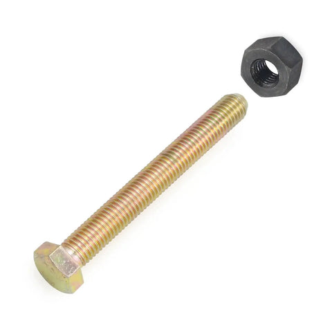 M14 bolt and nut from Wheel Hub Removal Tool Set for Cars and Light Trucks, impact rated with a gold finish