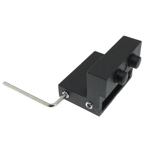 2 Pack Barn Door Stopper Set With Hex Wrench, Roller Stopper And Track Limiters, Aluminum Alloy Black Finish