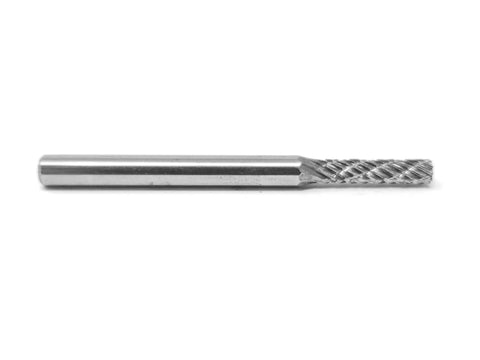 Three Thirty Second Inch SA42 Cylinder Bur Double Cut Solid Carbide For Precision Stock Removal And Smooth Finishing