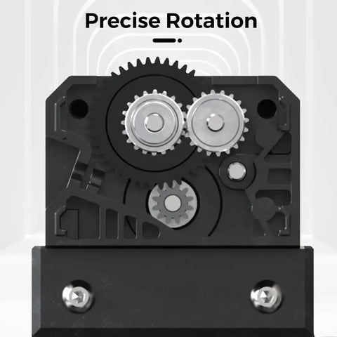 Close-up of gear mechanism in Sprite Extruder Motor 42-26 Stepper For Ender 3 S1 S1 Pro S1 Plus V3 SE KE And Ender 5 S1