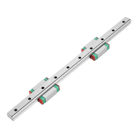 High Precision Linear Rail Guide 250mm Long 12mm Wide For Automatic Equipment 4 Point Load Bearing Slide Blocks With Lubrication System