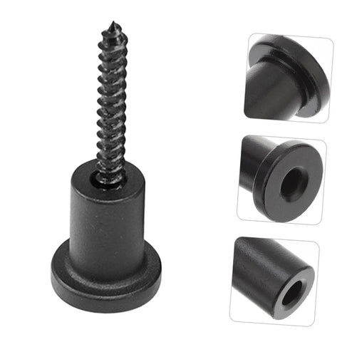 Barn Door Track Hardware Kit With Carbon Steel Pulleys And Spacers, DIY Friendly Install, Stoppers Included, black metal stopper with screw