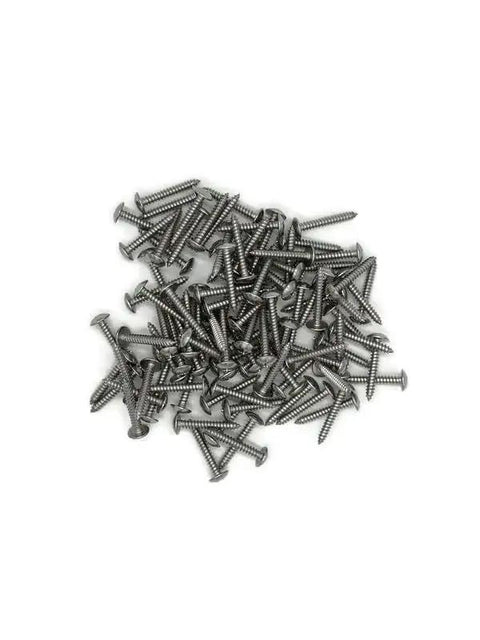 Truss Head Exterior Screws For Marine Decks And Docks, 1 1/4 Inch Length, 100 Pack, Size Ten Coarse UNC Threads, Phillips Drive, 18-8 Stainless Steel