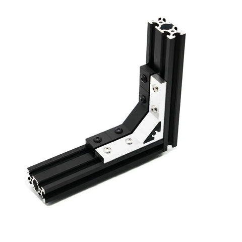 Beefy Heavy Duty Corner Brackets 4 Pack 78x78mm Inside Gusset For 2020 Aluminum Extrusion Profile Includes 16 M5 Screws And 16 M5 T Nuts Black Finish