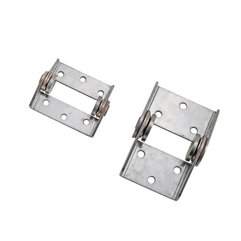 Damping torque hinge, stainless steel, industrial pivot door hinge, set of 2