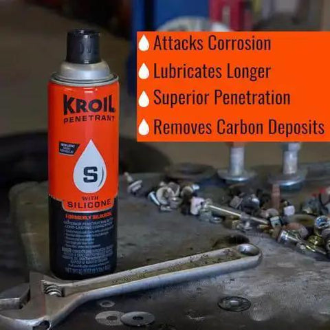 Penetrating Oil With Silicone For Rust And Seized Parts Freeing Displaces Moisture Acts As Corrosion Inhibitor Lubricant in can