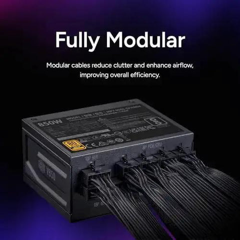 V850 SFX Gold 850W Fully Modular ITX Power Supply for Small Form Factor Builds with 90 degree cables
