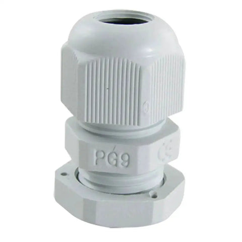 10 Pcs PG9 White Plastic Waterproof Cable Glands Joints For Electrical Enclosures IP67 Rated With 4 To 8 mm Cable Range