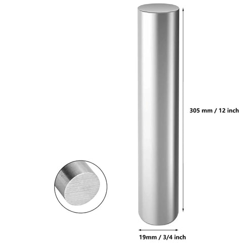 304 Stainless Steel Round Rods 25 Mm Diameter 12 Inch Length Solid Lathe Bar Stock For DIY Crafts Model Cars Helicopters And Airplanes Easy To Cut To Any Size You Need Durable Silver Finish Great For Hobbyists And Makers