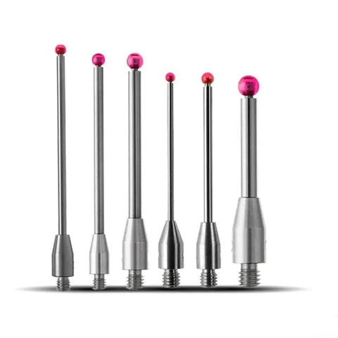 CMM Touch Probe with M3 Thread Carbide Stem Ball Tip Stylus for Coordinate Measuring Machine CNC Metalworking Inspection Contact Measurement Stylus