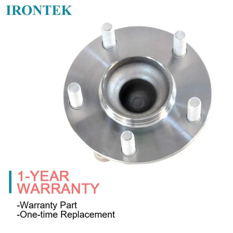 Top view of Rear Wheel Hub And Bearing Assembly 512519 For Mazda CX 5 2014 2020 5 Lug FWD 2 Pack Replacement with steel construction