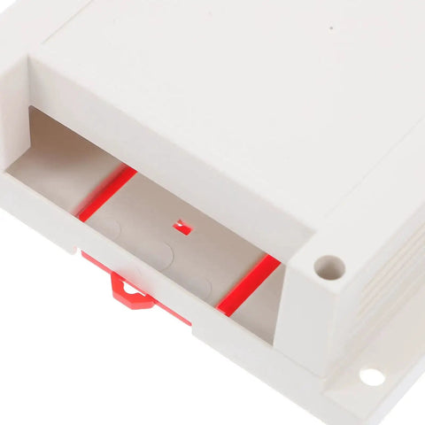 Close-up of Flame Retardant ABS Junction Box for Wall Mounted Outlets showing interior and red components