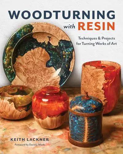 Woodturning With Resin Techniques And Projects For Turning Works Of Art An Easy Hands On Guide book cover with resin crafts.