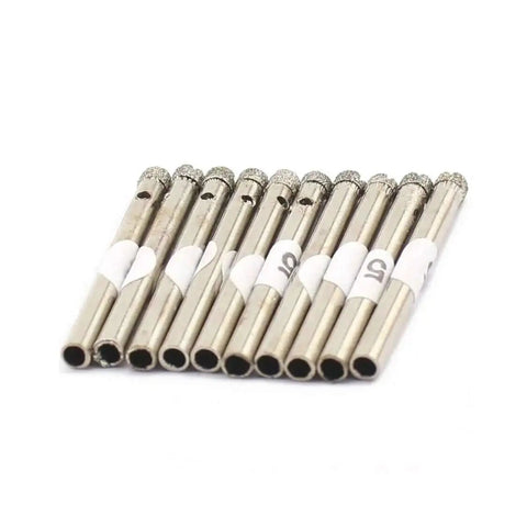 Front view of 5mm Diamond Coated Drill Bit Set For Glass Ceramic Tile Marble And Granite 3 By 16 Inch Hole Saw Bits Coated Core Drill Tools