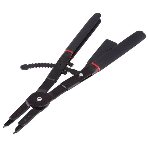 Heavy Duty 16 Inch Circlip Pliers Set 2 Pack Internal and External Snap Ring Pliers With 0 15 45 90 Degree Tips Heat Treated Steel