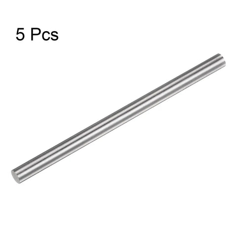 5Pcs Round HSS Lathe Rods 6.3mm x 100mm Polished High Speed Steel Bar Stock for Turning, Facing, Drilling, and Threading