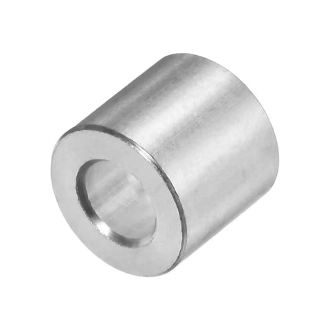 Aluminum Spacer Set 5mm Bore 10mm Outer Diameter 10mm Length 10 Pieces Standoff Bushing For M5 Screws Bolts And Rods Plain Finish