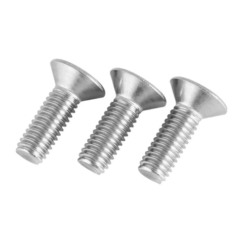 3/8-16 Inch Flat Head Hex Socket Cap Screws Countersunk Bolts With Allen Drive 304 Stainless Steel 18-8 Bright Finish Fully Threaded