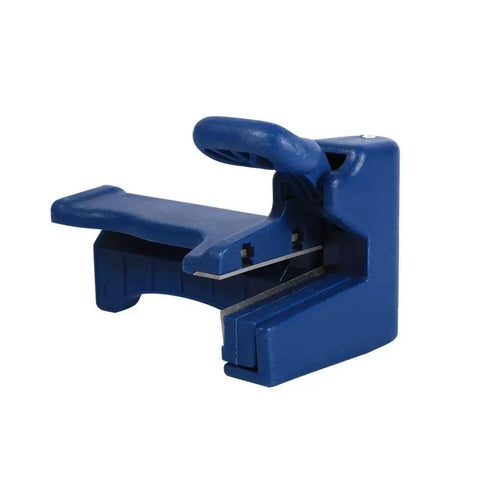 Woodworking Trimmer Double Cutter Set with dual cutting heads, durable blue design, and white steel blades for precise shaping