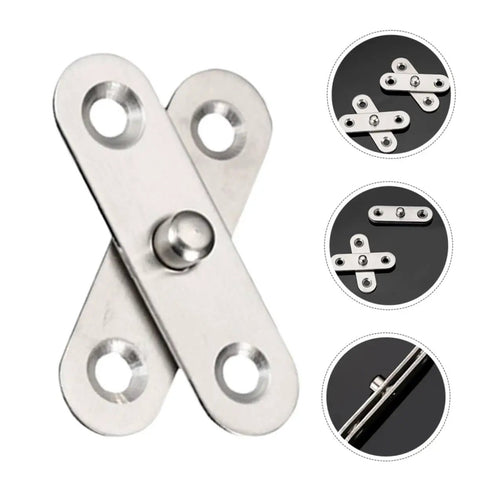 360 Degree Rotatable Hidden Door Pivot Hinge Set Made From Stainless Steel for Secret Doors and Concealed Entrances close-up