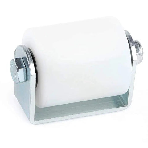 Slide Gate Guide Roller 3 Inches With UHMW Nylon Wheel And Post Welded Bracket, Heavy Duty Sealed Ball Bearing Side Roller Assembly Pack Of 2