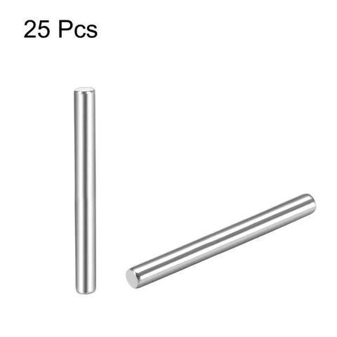 1.5mm x 20mm Dowel Pins Set in 304 Stainless Steel for Woodworking, Shelf Pegs, Bunk Bed Support, Durable Rust Resistant, 25 Pcs