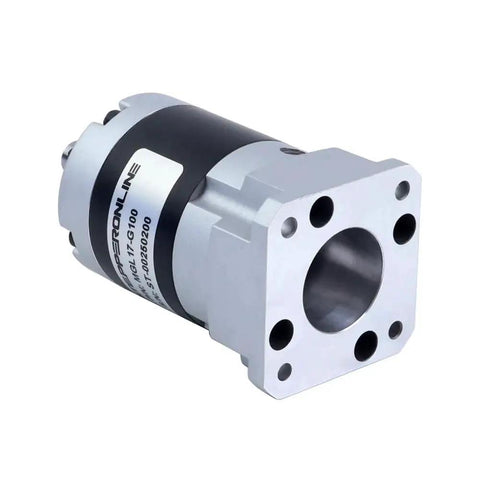 MGL Series Planetary Gearbox For Nema 17 Stepper Motors 100 To 1 Gear Ratio Low Backlash 5mm Shaft Metal Construction Front View
