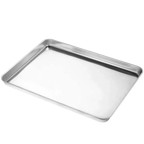 Three Piece Stainless Steel Baking Sheet Set Built Tough For Real Home Chefs Non Toxic And Easy Clean Heavy Duty Cookie Sheets In 9