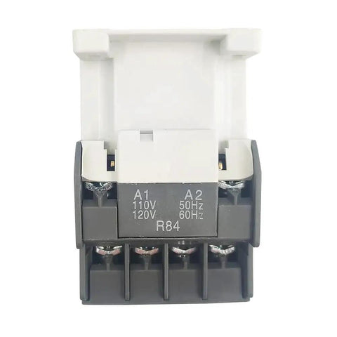 Front view of A9-30-10 120V Coil AC Contactor 9A Heavy Duty Three Phase 3P Industrial Workhorse Control Relay for motors and equipment.