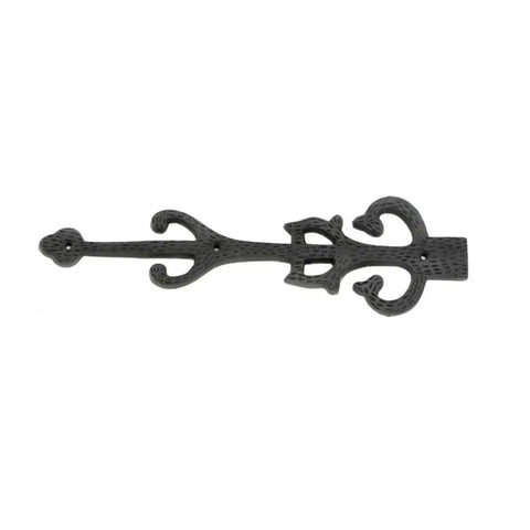 Garage Door Decorative Hardware Set 11 Inch Slick Black Wrought Iron Dummy Strap Hinges With Mounting Hardware Rust Resistant Pack Of 10