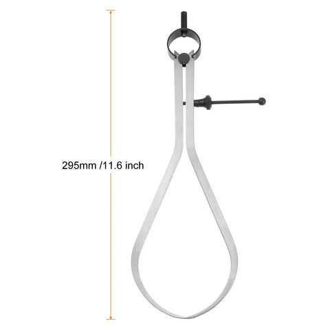 Spring Joint Outside Caliper For Wood Turning Lathe Work With 10 Inch Capacity 250mm Solid Nut Forged Stainless Iron Durable Pro Grade