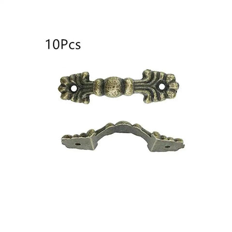 Arch Shape Door Pull Handles Bronze Tone Zinc Alloy 1.6x0.4 Inch With 2mm Holes And 1.2 Inch Center Distance Set Of 10 Durable Hardware For Doors Cabinets Drawers Jewelry Boxes