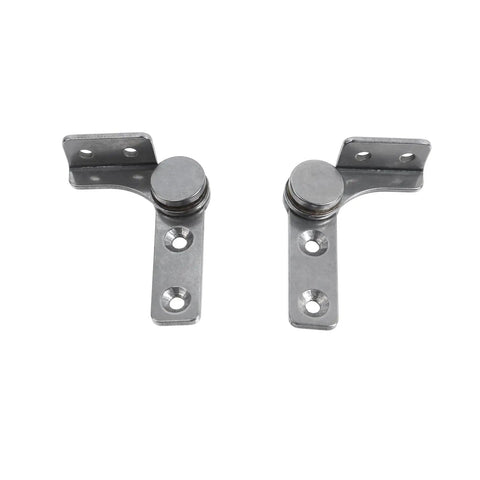 2 Pack Flip Hinge Damper With Screws, Heavy Duty 2.0 Nm Torque Torsion Shaft Hinge, 304 Stainless Steel Rotating Damping Shaft, front view